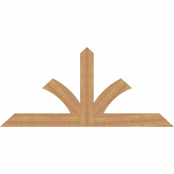Ekena Millwork Richland Timber Gable Bracket, Western Red Cedar, 72"W x 33"H x 1 1/2"D x 5 1/2"F, 11/12 Pitch GBW072X33X0206RIC00SWR - main